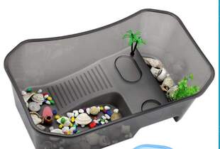 小鱼缸迷你宠物饲养盒儿童手提小号塑料幼儿园小朋友乌龟缸养蝌蚪