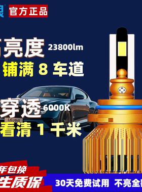 适用于广汽传祺GS4GS5GA6GA3GA4GS3GS7改装超亮LED大灯远近光灯泡