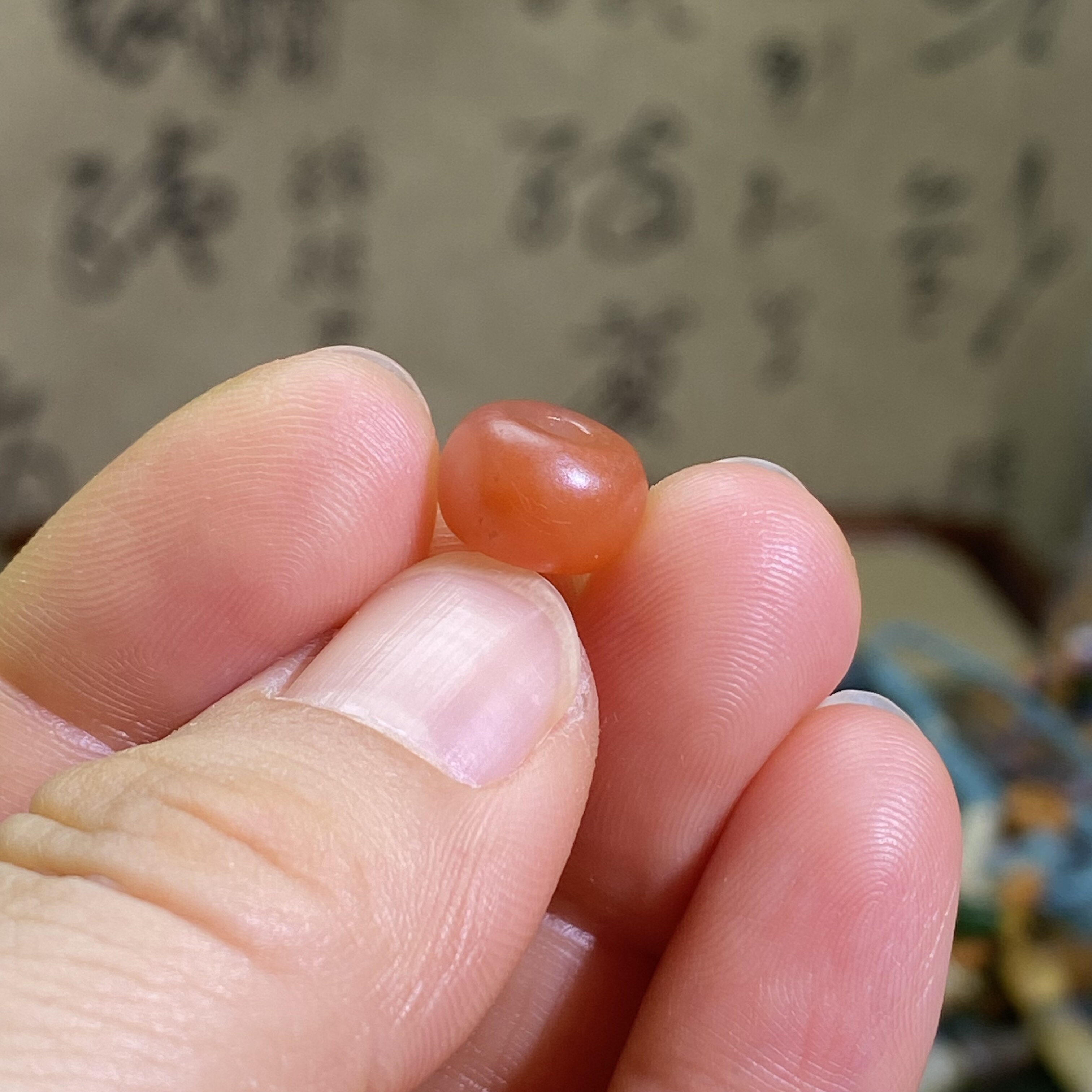 南红玛瑙樱桃红随型小珠子配饰复古风老光工艺多宝手串手编绳配珠