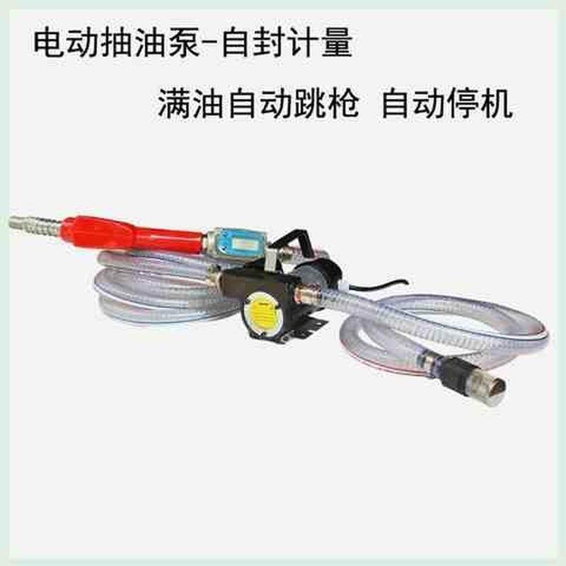 电动抽油泵12v自动加油机24v吸油泵加油泵220v自动停机自吸泵