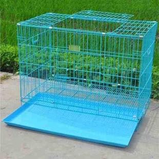 加粗折叠泰迪铁丝笼子大小中型狗笼鸡笼兔笼猫笼带托盘贵州不发货