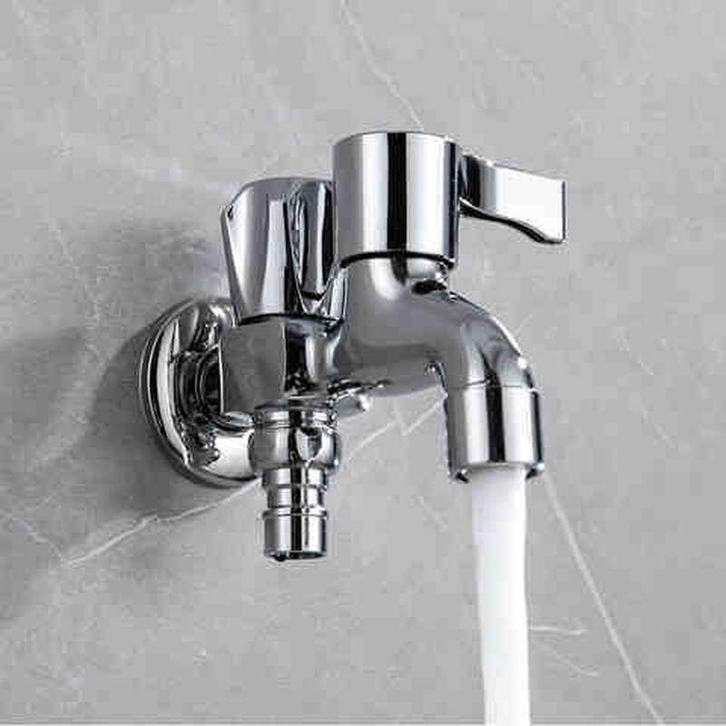 洗衣机水龙头一分二接头口转换开关嘴专用双出水一进二出龙头两通