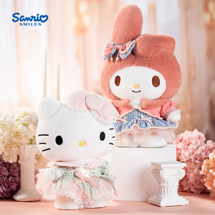 三丽鸥正版 美乐蒂玩偶HelloKitty娃娃毛绒玩具公仔凯蒂猫生日礼物