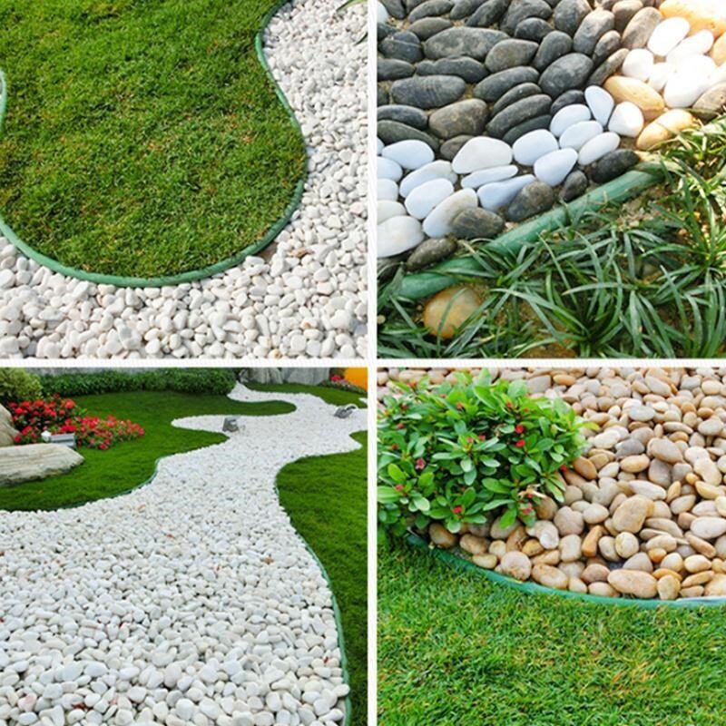 草石条隔根板挡土石草坪分隔分离塑料景观带隔离带园林绿化隔