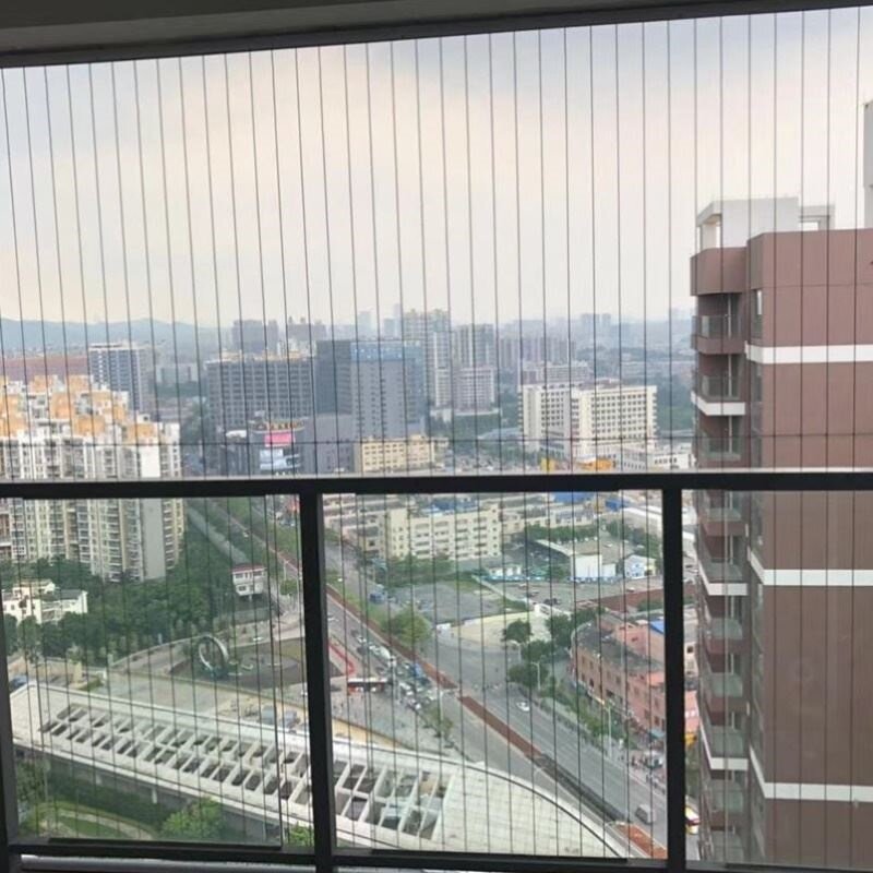 福州厦门漳州泉州三明隐形防盗防护网阳台窗户防坠钢丝网上门安装