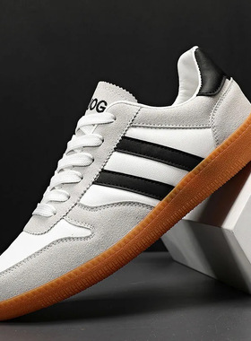 男鞋韩版潮流四季款低帮百搭休闲透气软底运动休闲鞋平底德训板鞋