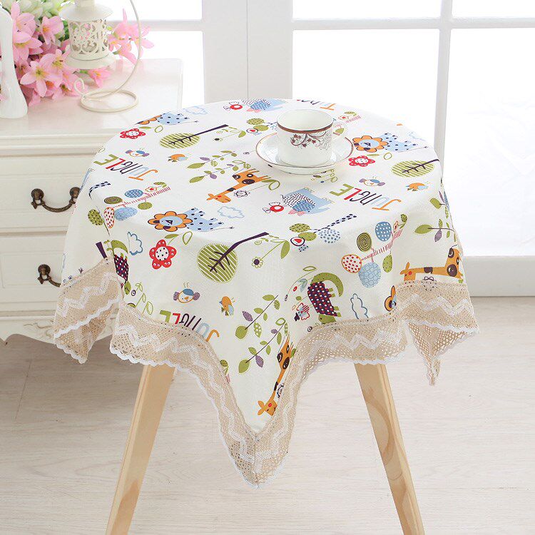 小清新书长方形客厅餐漂亮台布正方形桌布茶几小圆桌桌布布艺方桌