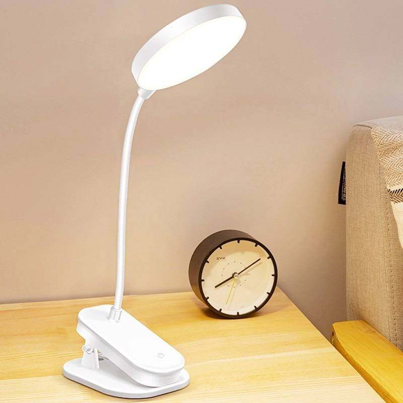 可夹式台灯学习专用护眼防近视充电插电款宿舍阅读灯床头读书灯