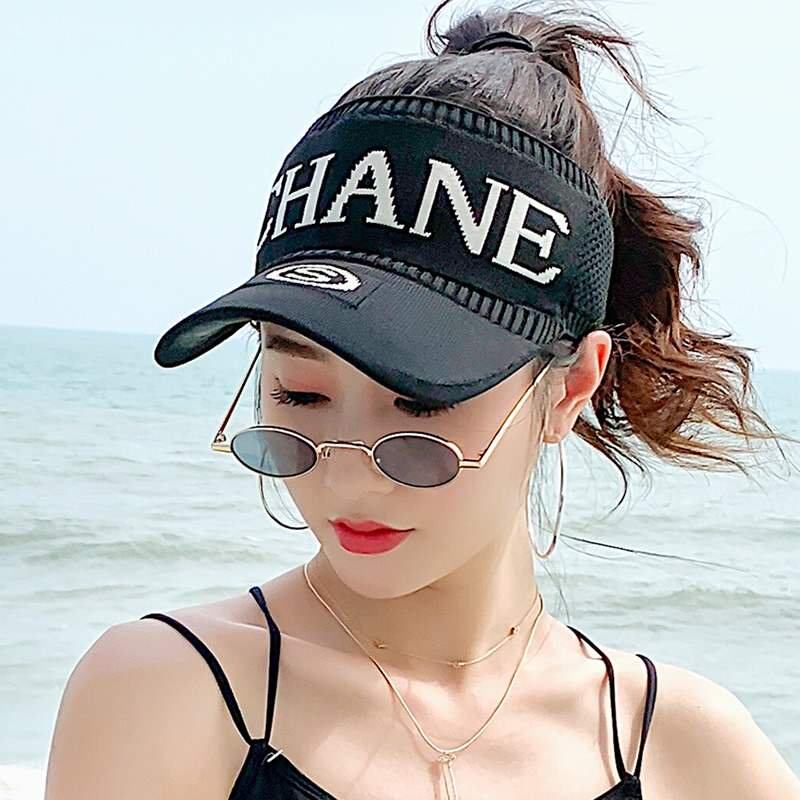 夏天凉布冒帽子女夏天百搭时尚逛街大沿露头顶可扎头发