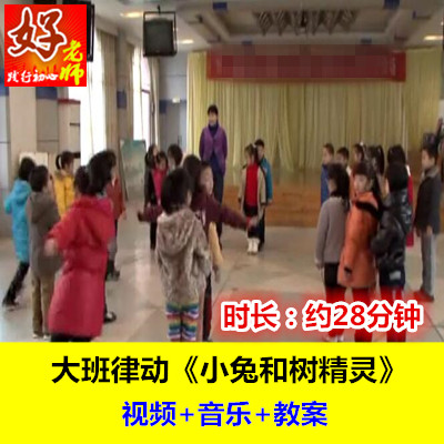 好老师幼师用教学方案公开参考课例大班音乐律动《小兔和精灵树》