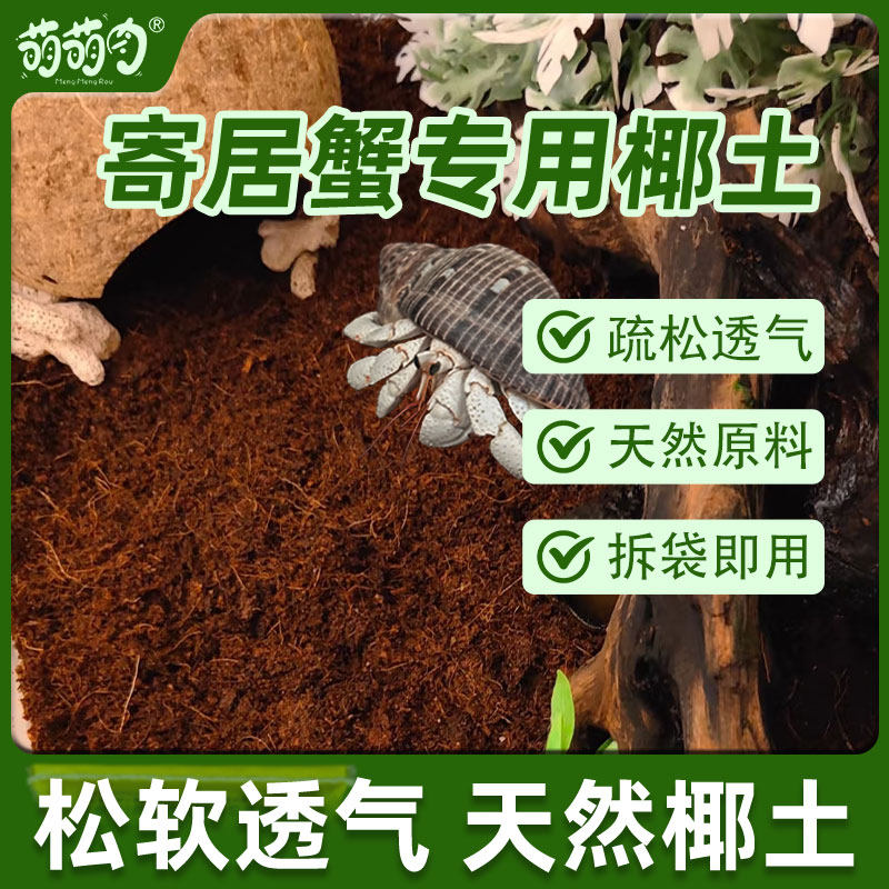 寄居蟹专用椰土免泡发寄居蟹椰土新手垫材料寄居蟹专用椰土饲养箱,鲜花速递/花卉仿真/绿植园艺,介质/营养土,淘宝优惠券,粉丝福利购,淘宝优惠卷