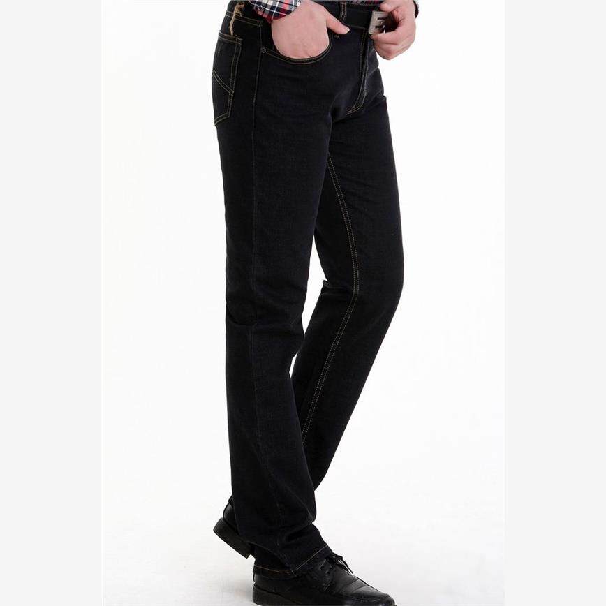 萍果牛仔裤男官网正品直筒春秋常规纯棉宽松中腰中年男士休闲长裤