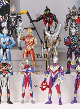 究极捷德赛罗奥特玩具全身可动人偶手办男孩礼物模型一整套迪迦