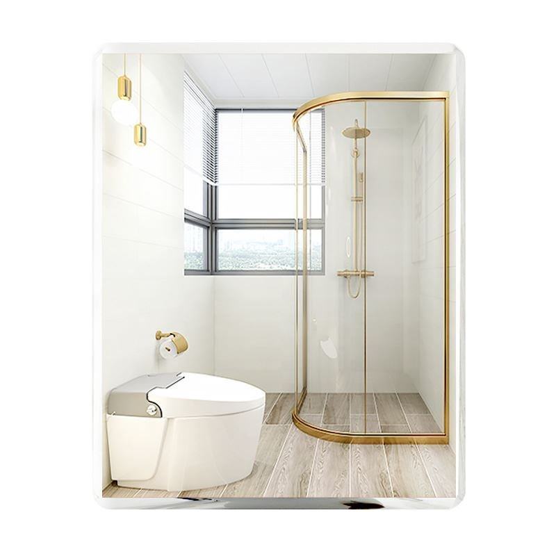 办公室大镜子小型冲凉房洗手盆镜子贴墙可粘墙上免打孔寝室家用