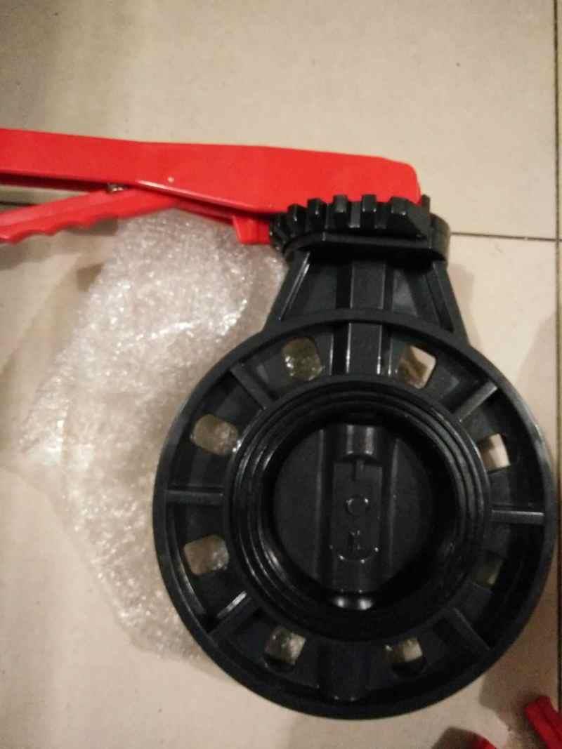 塑料pvc蝶阀 对夹式蝶阀手动upvc蝶阀dn50 65 80 100 125 160 200