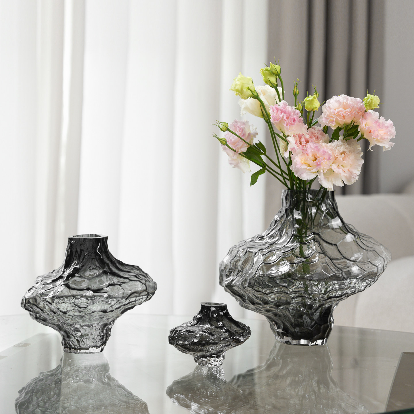 不规则大峡谷玻璃花瓶客厅透明水养插花花瓶创意轻奢装饰花瓶摆件,鲜花速递/花卉仿真/绿植园艺,花瓶,淘宝优惠券,粉丝福利购,淘宝优惠卷