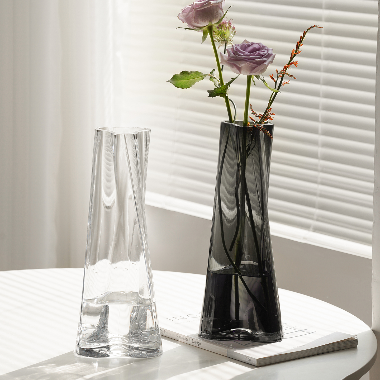 轻奢花瓶摆件客厅创意不规则