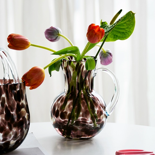 Современный брендовый янтарный стеклянный дизайнерский декор, легкий роскошный стиль