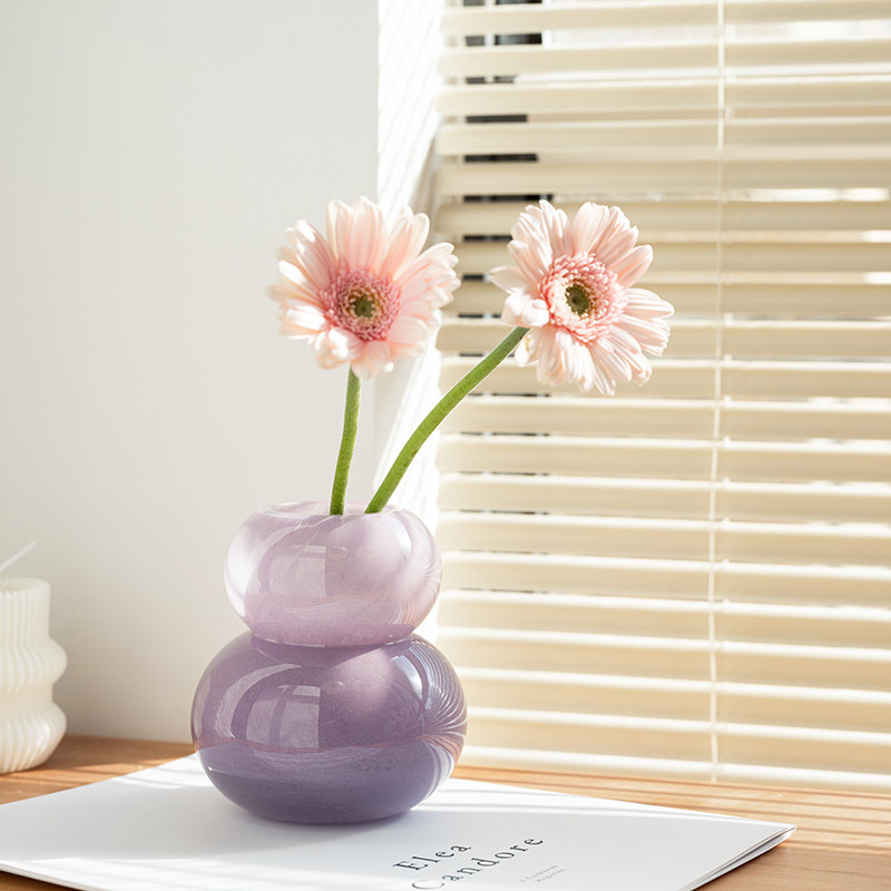 创意葫芦玻璃花瓶水培植物插花迷你花瓶干花花器客厅桌面工艺摆件,鲜花速递/花卉仿真/绿植园艺,花瓶,淘宝优惠券,粉丝福利购,淘宝优惠卷