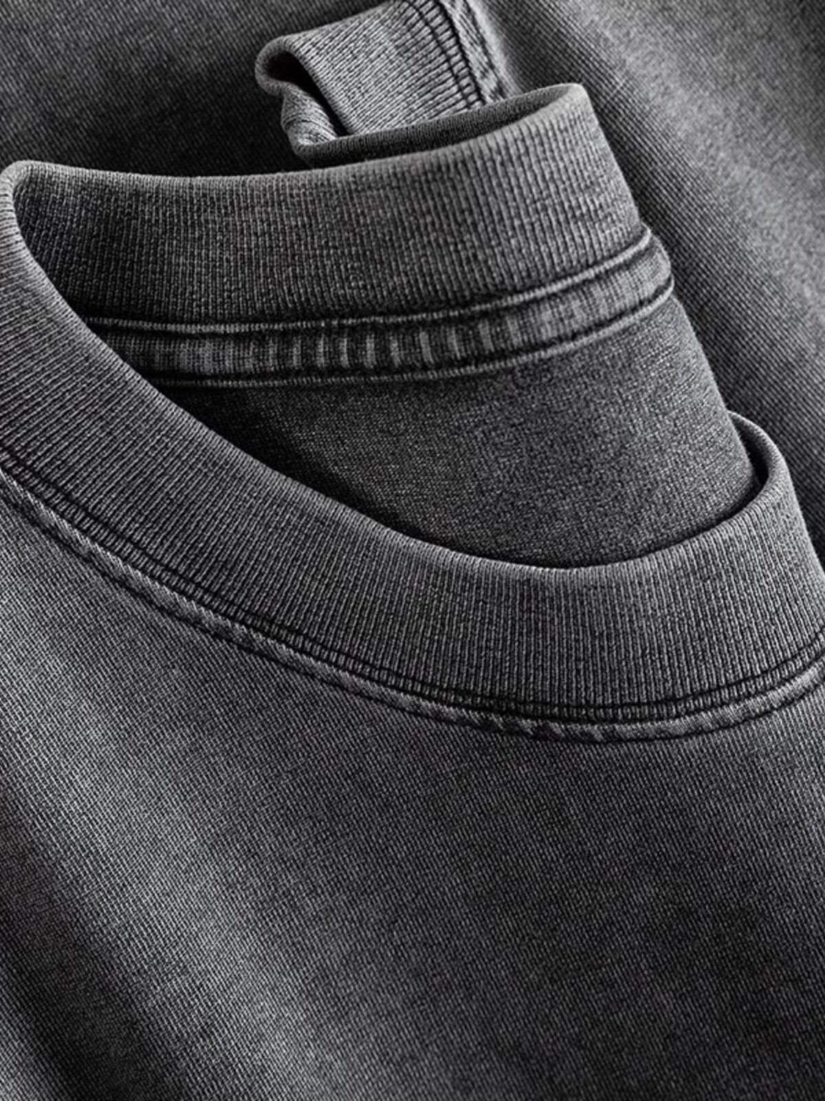 대외무역상품의 확실한 유출 조수 브랜드 워시 앤 디스트레스드 여름용 남녀공용 반팔 티셔츠 루즈하고 활용도가 높은 홍콩스타일 상의