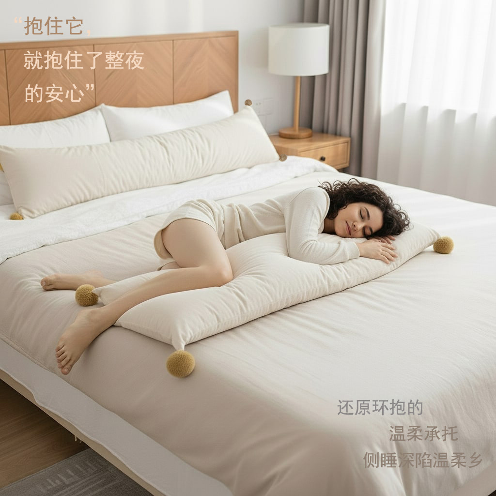 长条抱枕睡觉夹腿侧睡靠垫女生专用枕头孕妇床上护腰可拆洗靠枕套,居家布艺,靠垫/抱枕,淘宝优惠券,粉丝福利购,淘宝优惠卷