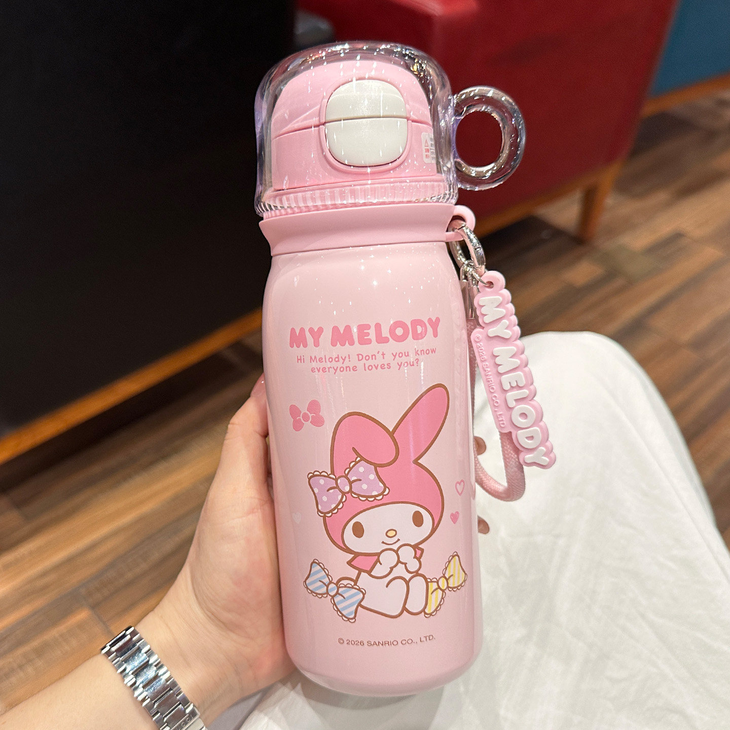 美乐蒂儿童保温杯高颜值水杯316L不锈钢杯子学生专用吸管杯便携