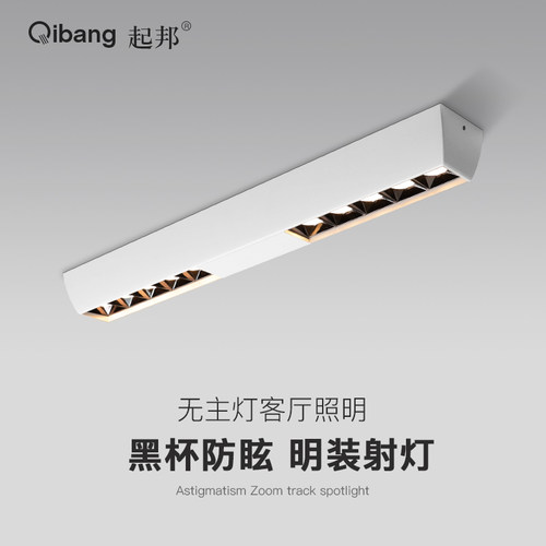 led长方形双头明装吸顶式无主灯