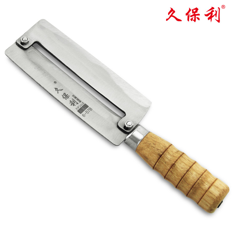 久保利不锈合金钢甘蔗刨削甘蔗刀水果店菠萝去皮刀莴笋削皮工具