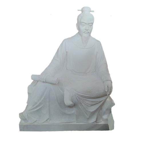 大型汉白玉石雕现代人物伟人石像孔子像校园广场公园古代人物像
