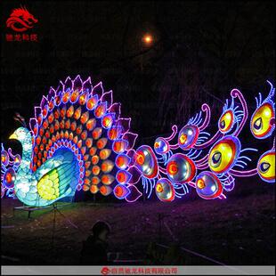 灯光节定制LED城堡花朵彩灯制作咖啡厅商场美陈亮化光雕