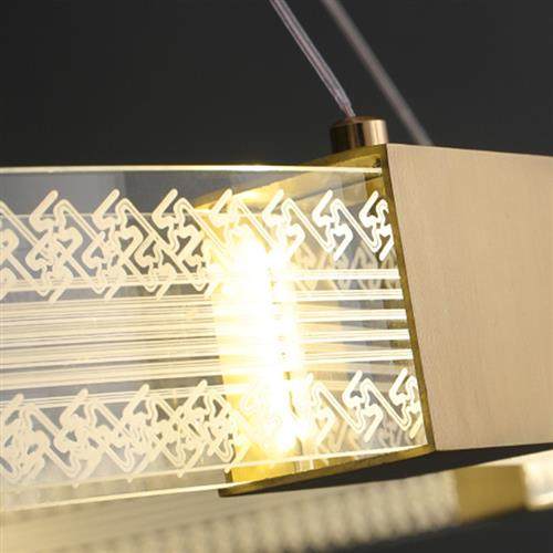 简约现代客厅吊灯圆形个性家用卧室创意大气LED亚克力吊灯