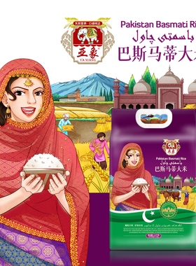 亚象巴斯马蒂大米巴基斯坦进口新米炒饭拌饭长粒香米2.5Kg
