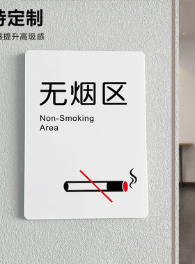 无烟区标示牌吸烟区请勿吸烟