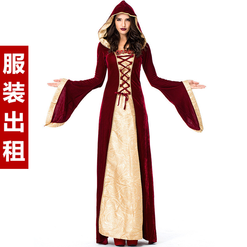 【租赁】欧洲复古宫廷装皇后服装万圣节化妆舞会女王长裙演出服
