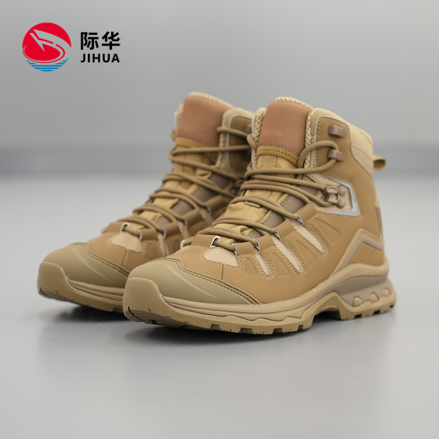 际华新款男士防滑抓地户外鞋子防水徒步登山鞋中帮防穿刺战术靴