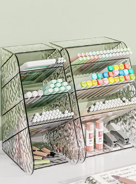 斜插式笔筒收纳盒学生桌面轻奢