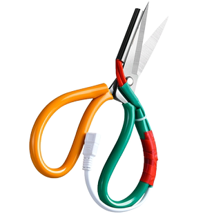 无极调温电热剪刀手工专用大剪刀家用多功能不粘胶锋利办公加热切拉链松紧锁边带烫边裁缝布裁缝服装专用剪刀