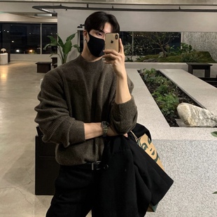 MPstudios原创男装悟空有货禾子先生pd大人半高领毛衣宽松针织衫