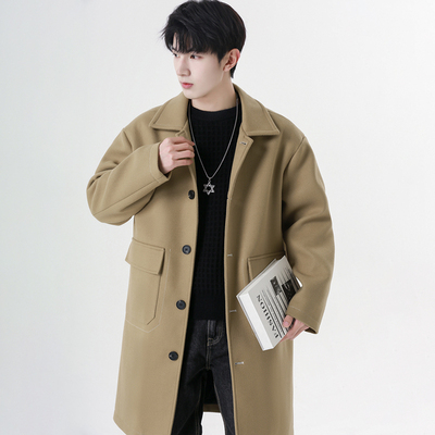 MPstudios原创男装zakkamade禾子先生bdls工作室宽松毛呢大衣外套