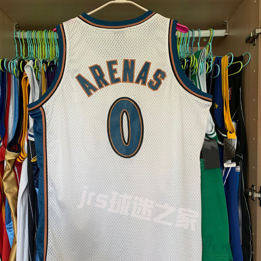 奇才设计定制阿里纳斯0号球衣刺绣大将军篮球服