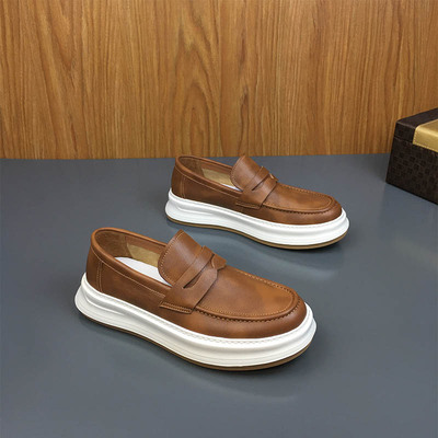 2025夏季新款英伦复古一脚蹬男鞋