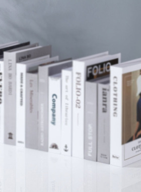 简约现代北欧风格假书仿真书装饰品道具摆设模型创意客厅书柜摆件