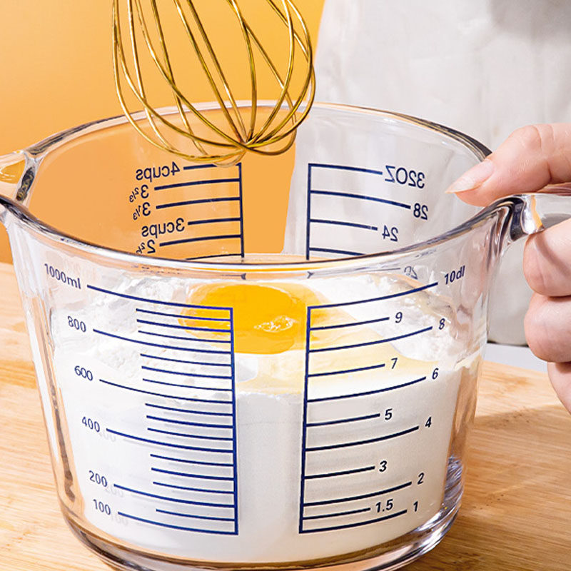 玻璃量杯带刻度耐高温家用牛奶刻度杯食品级烘焙打蛋杯子计量水杯,厨房/烹饪用具,杯子,淘宝优惠券,粉丝福利购,淘宝优惠卷
