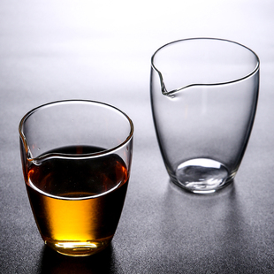 日式无把手握手抓公道杯功夫茶具透明加厚高硼硅耐热玻璃分茶海器