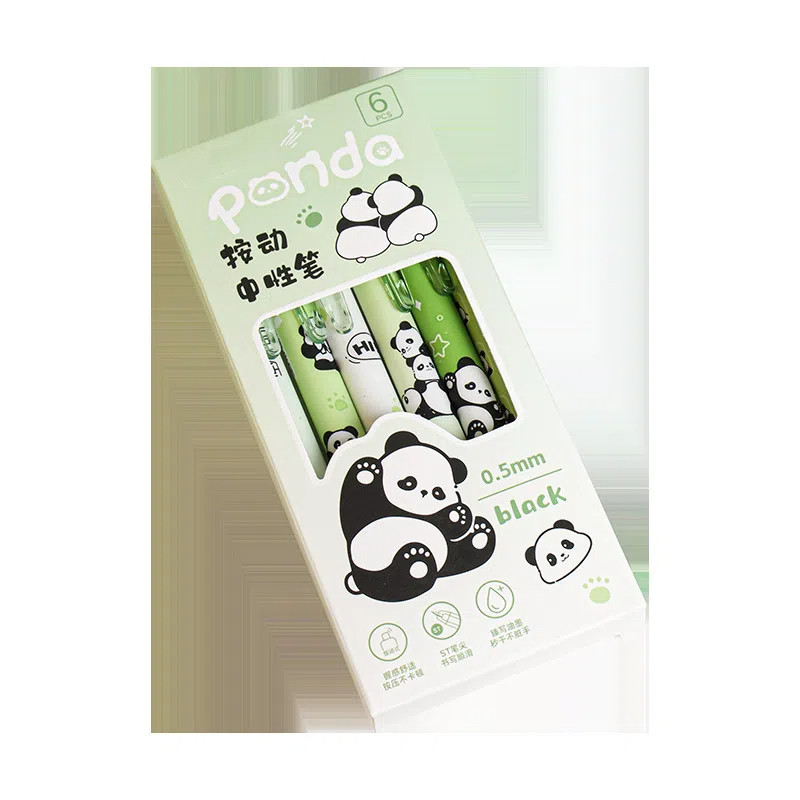 2024 신품 팬더 팬더 프레스 젤 펜 INS 스타일 하이 외관 ST 헤드 블랙 브러쉬 질문 펜 리뉴얼 팬더 PANGDA 프레스 젤 펜 INS 스타일 하이 외관 ST 헤드 블랙 브러쉬 질문 펜