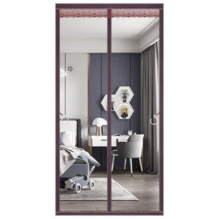 全磁条防蚊门帘金刚网夏季魔术贴家用纱门纱窗隔断磁铁自吸免打孔