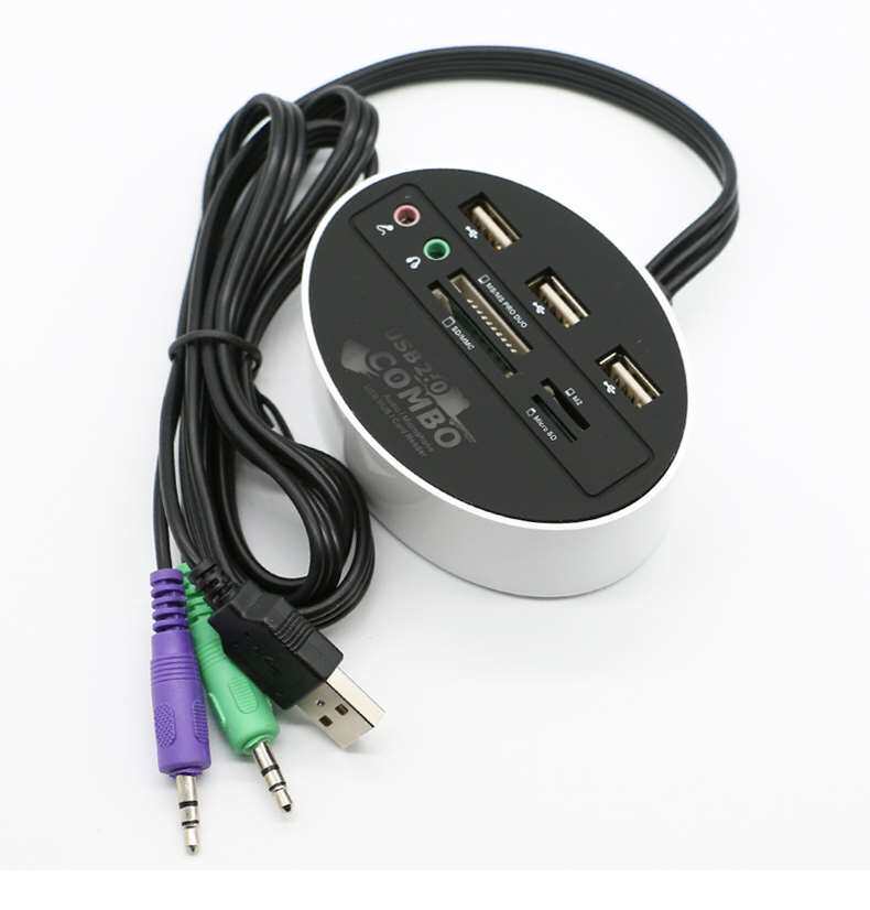 sub接口转换器读卡器台式机电脑2个音频接口延长hub转换器多功能|msdalam kategori Aksesori Digital 3C, komputer USB Zhou Bian, USB HUB/Wang - dari Buy2taobao.com untuk memberikan perkhidmatan ejen Taobao profesional membeli