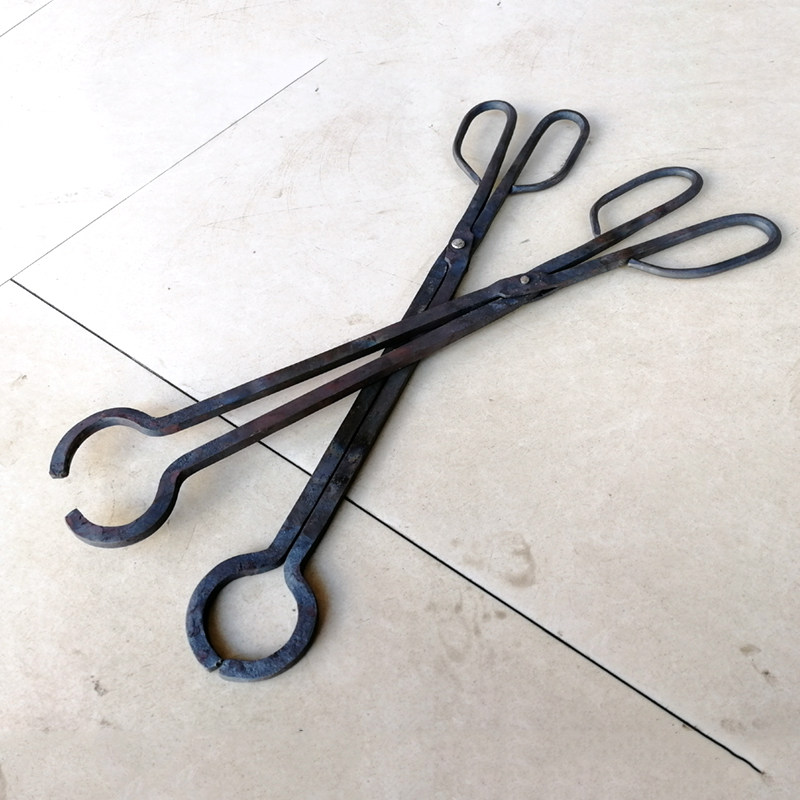 手工锻打新款加厚奶狗钳幼狗夹子抓猫钳火钳铁钳抓防咬养殖用工具