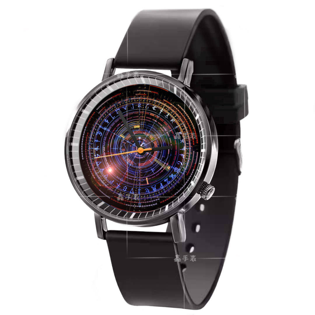 2024热销指针手表唯美星盘可照片定制表背可刻字款腕表创意生日礼