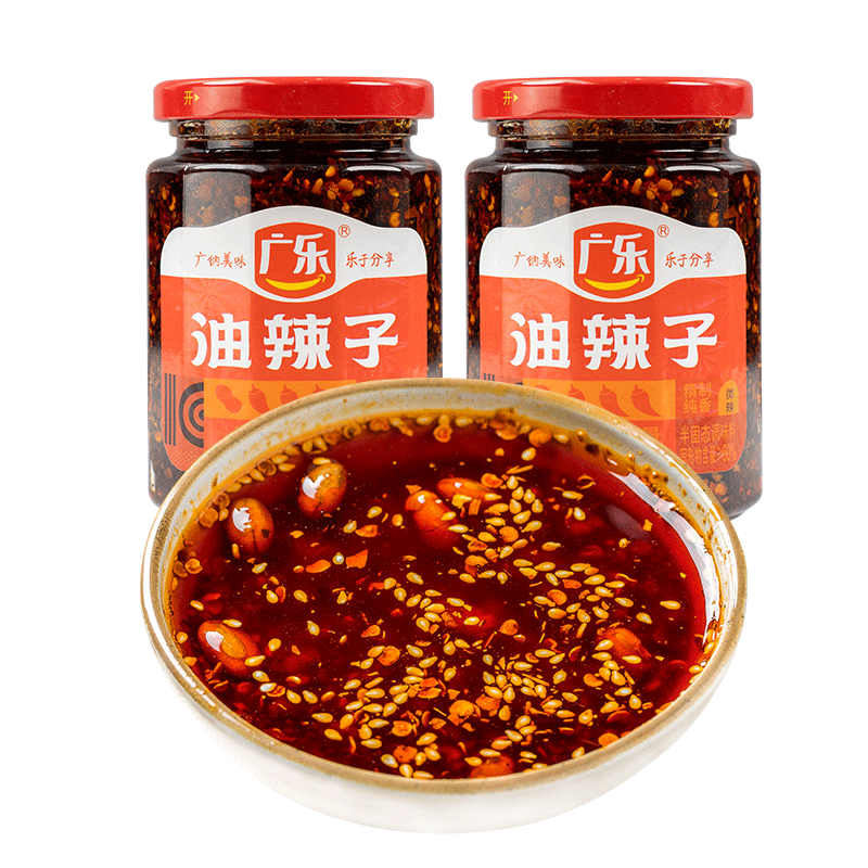 广乐麻辣油泼辣子红油香辣酱